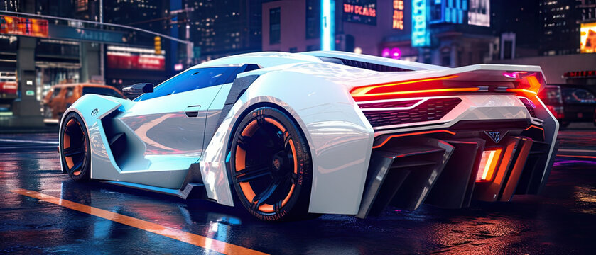 Cyberpunk Hypercar