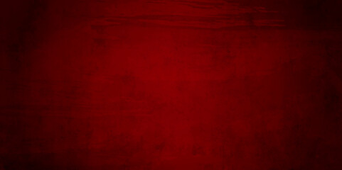 Fototapeta premium Rich red grunge background texture. Red background painted with a hard brush background crimson halloween horror concept