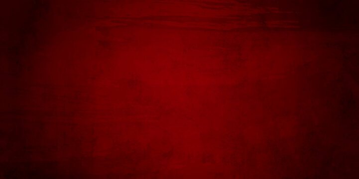 Rich red grunge background texture. Red background painted with a hard brush background crimson halloween horror concept