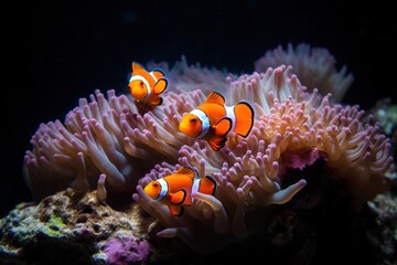 Naklejka na ściany i meble A stunning display of Clownfish