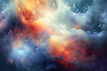 Obraz na płótnie Canvas abstract space fog . Generative AI