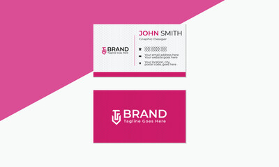 Creative simple corporate business card template design with vector format