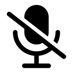 Podcast Mic Off Icon