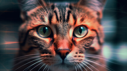 fantastic portrait of a cat