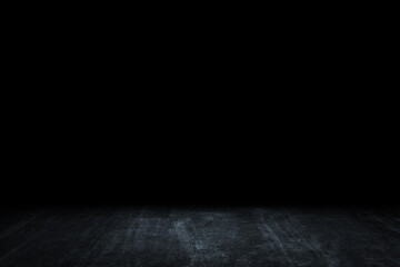 3D Rendering black background. Grunge texture. Dark wallpaper. Blackboard. Chalkboard