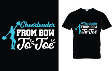 Fototapeta premium Cheerleader From Bow To Toe T-Shirt