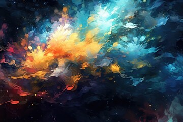 Obraz na płótnie Canvas abstract colorful background . Generative AI