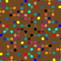 Seamless vector background with repeat pattern.  Multicolored  mosaic. Perfect for fashion, textile design, cute themed fabric, on wall paper, wrapping paper, fabrics and home decor.