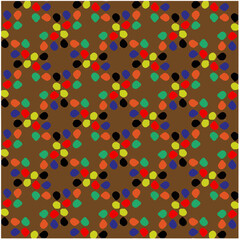 Seamless vector background with repeat pattern.  Multicolored  mosaic. Perfect for fashion, textile design, cute themed fabric, on wall paper, wrapping paper, fabrics and home decor.