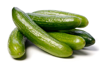 Cucumber isolated on the white background