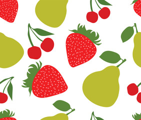 design vector art seamless pattern style fruit