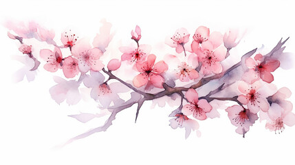 watercolor cherry blossom floral watercolor alcohol ink. 