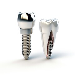 Dental implants,Modern dental implants,AI generated.