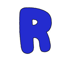 Font wavy line character