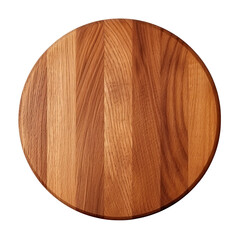 round wooden board , transparent background, PNG ,Generative AI