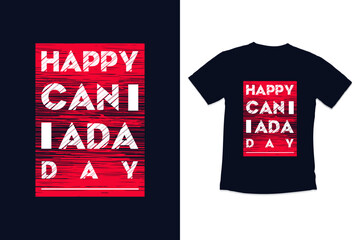 Fototapeta premium Canada day typography tshirt design with modern quotes typography Canada day t-shirt design
