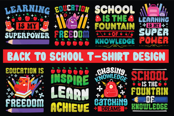 Back to school t-shirt design bundle, 100 days of school bundle, first-day bundle, 100-day typography t-shirt bundle, 
kids t-shirt bundle,
Back to school SVG, Boy 1st Day School Shirt, Girl First Day