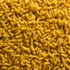 Close up of macaroni pasta texture background, food and drink
