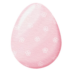 Pink Watercolor easter egg.	

