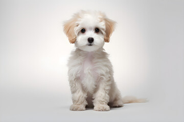 Obraz premium Dog portrait studio shot, Generative AI