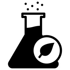 biology glyph style icon
