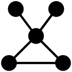 network glyph style icon