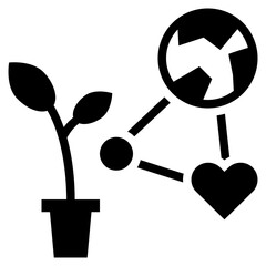 network glyph style icon