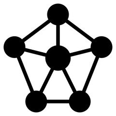 network glyph style icon