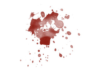 Obraz na płótnie Canvas Digitally rendered blood drop on white