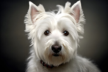 West Highland Terrier studio shot portrait