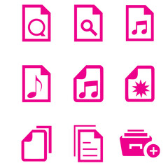 simply icon, fuchsia icon, blue icon , arrow icon