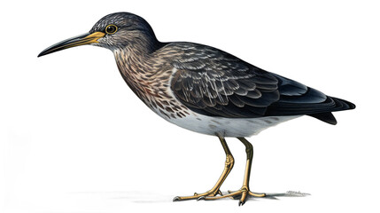 Bold and Beautiful: A Majestic Bird on a Transparent Canvas. Generative AI