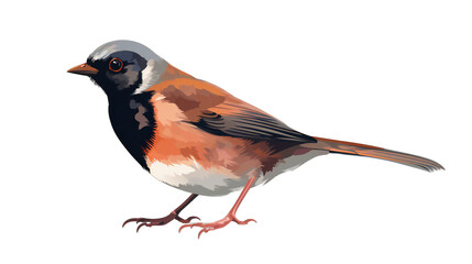 Fototapeta premium Bold and Beautiful: A Majestic Bird on a Transparent Canvas. Generative AI