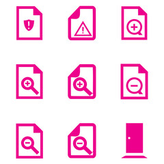 simply icon, fuchsia icon, blue icon , arrow icon