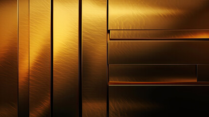 Golden metal background with some smooth lines in it