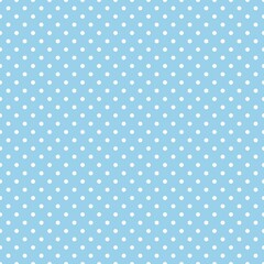  Polka dot seamless pattern, white and blue, can be used in the design of fashion clothes. Bedding, curtains, tablecloths