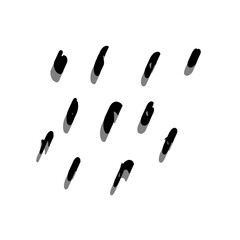 Hand drawn abstract organic shapes background.