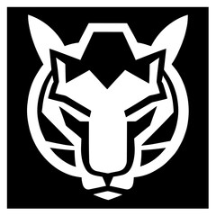 animal head vector black and white