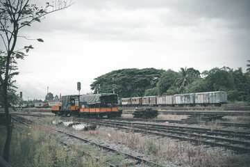 Old Train | Rusty Train | old locomotive at Thung Song Train Station in Nakhon Si Thammarat, Thailand.