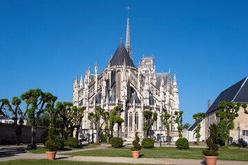 Fototapeta na wymiar Famous cathedral Sainte-Croix, Orléans