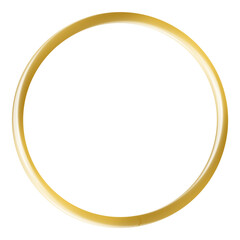 Gold circle frame.	