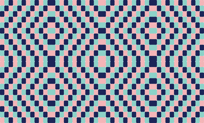blue, green and pink checkered background seamless repeat patterns, replete image patter design for fabric printing or background wallpaper