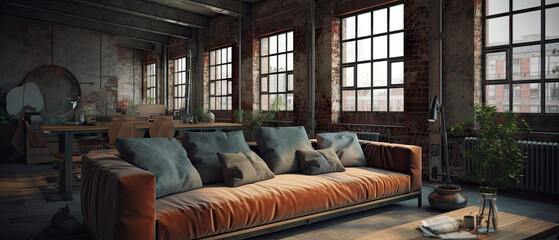 Obraz na płótnie Canvas Comfortable Living Room Sofa