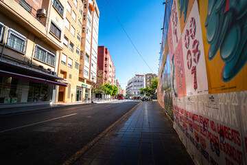 Fototapeta na wymiar Street photography of Valencia in Spain