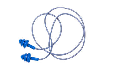 ear plug isolated on white background, Clipping path