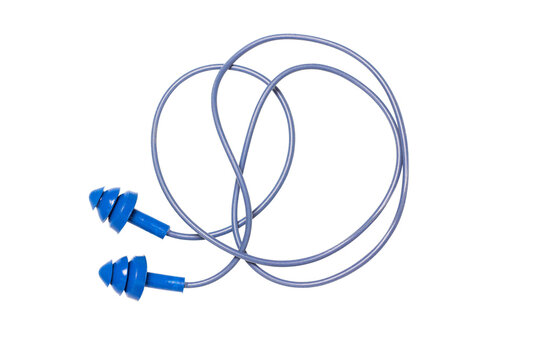 ear plug isolated on white background, Clipping path