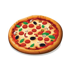 Get your appetite going with this delicious pizza vector illustration. Perfect for food blogs, menus, and design restaurant websites!  