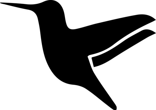 Hummingbird vector icon. Bird symbol. Vector EPS 10.