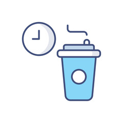 Coffeebreak icon vector stock illustration.
