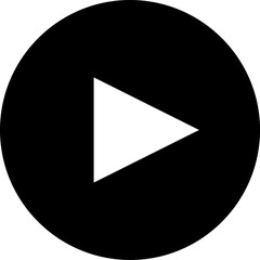 Play button vector icon. Vector illustration EPS 10.